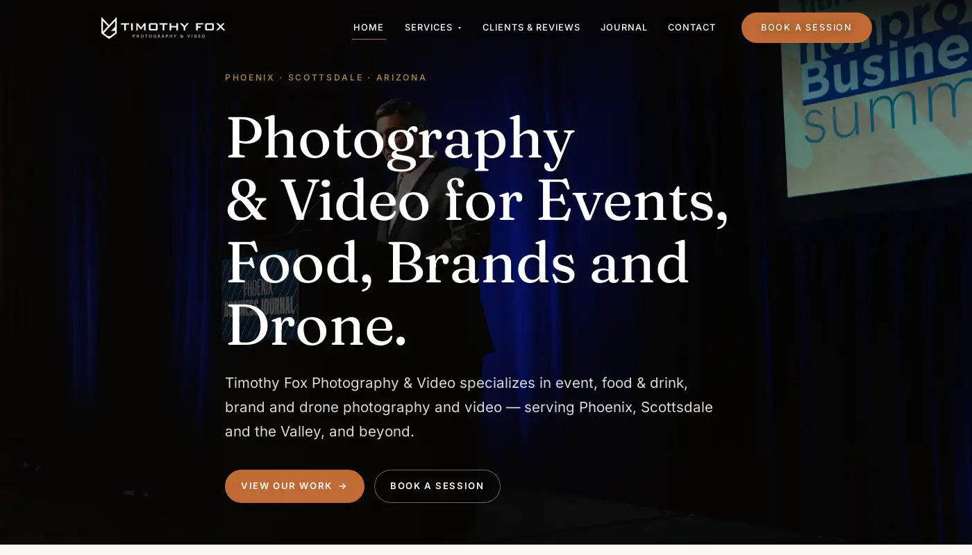 www.timothyfoxphotography.com screenshot